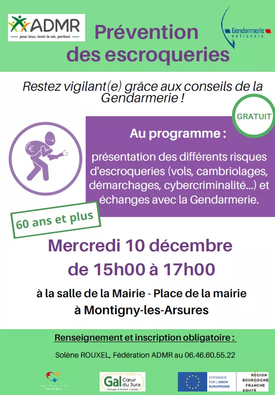 L’Admr en collaboration avec la Gendarmerie 