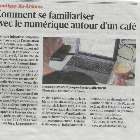 L'Admr vous propose un café numérique.